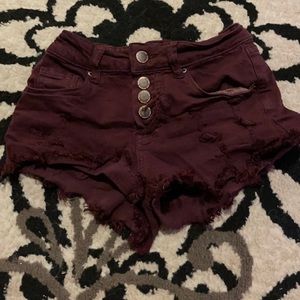 High rise short shorts